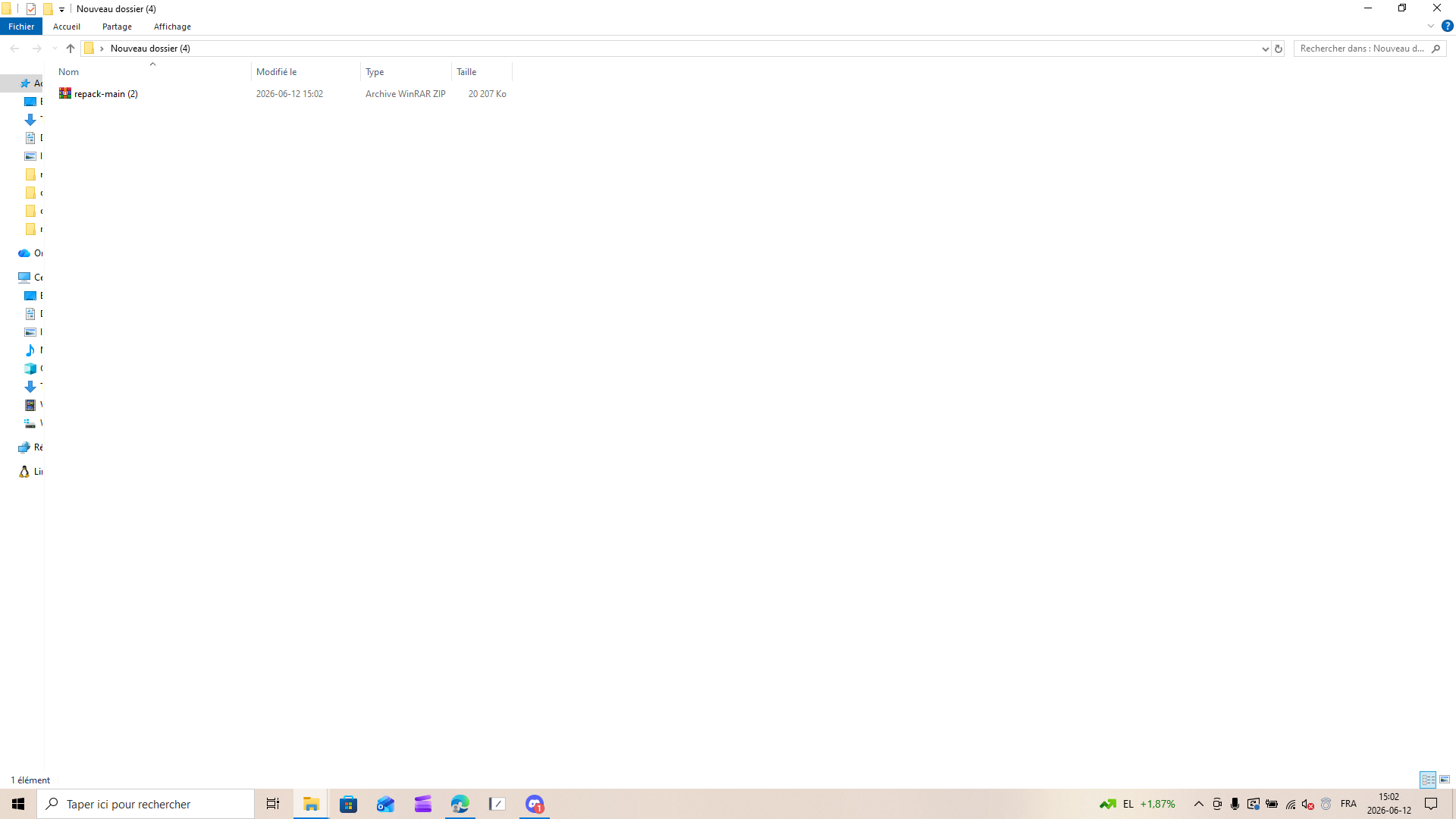 Extracted folder