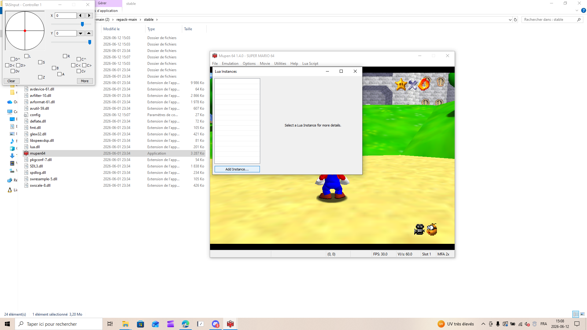 Lua Script menu